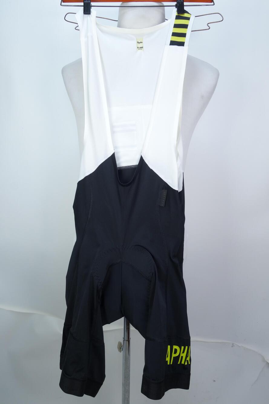 Rapha Pro Team Bib Shorts Mens 2XL Black Cycling Padded Italy Stretch Breathable